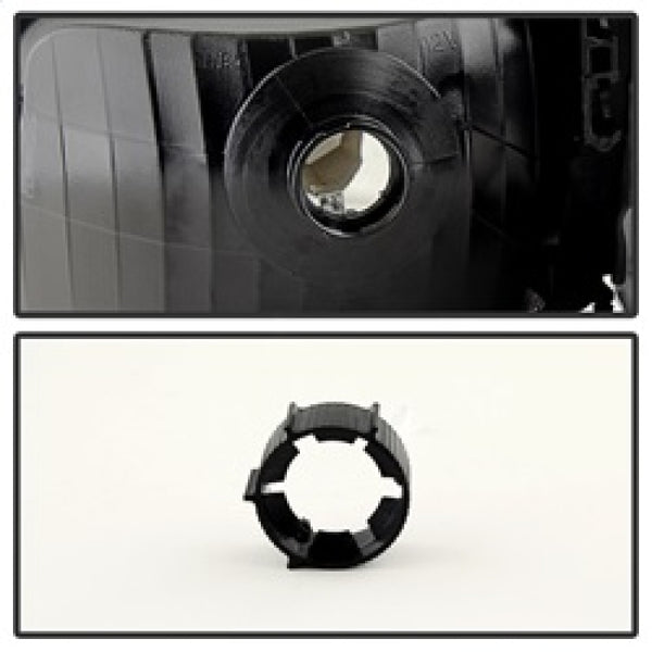 xTune Ford Ranger 93-97 Crystal Headlights w/ Corner Lights 4pcs Sets Black HD-JH-FR93-SET-BK