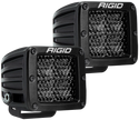 Rigid Industries D Series PRO Midnight Edition - Spot - Diffused - Pair