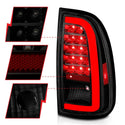 ANZO 00-06 Toyota Tundra LED Taillights w/ Light Bar Black Housing Smoke Lens