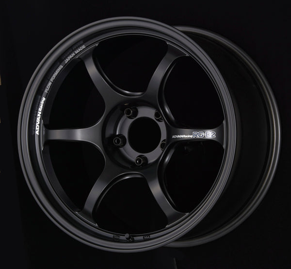 Advan RG-D2 18x9.0 +24 5-114.3 Semi Gloss Black Wheel