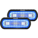 Rigid Industries SR-L Series Surface Mount LED Spreader Pair w/ Blue Halo - Universal