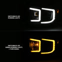 ANZO 14-17 Toyota Tundra Plank Style Projector Headlights Black w/ Amber