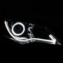 ANZO 2012-2013 Toyota Camry Projector Headlights w/ Halo Chrome