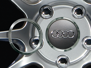 Advan 63mm Audi Centercap Adapter Ring - Silver Alumite