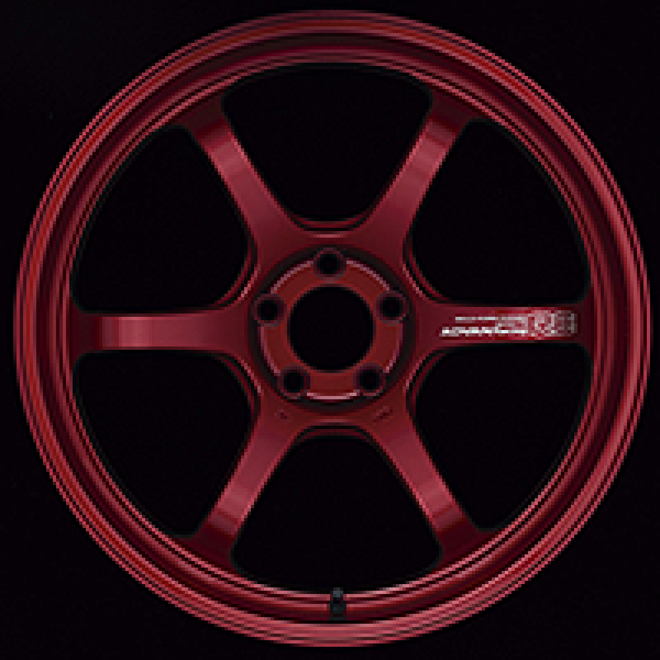 Advan R6 20x8.5 +38mm 5-114.3 Racing Candy Red Wheel