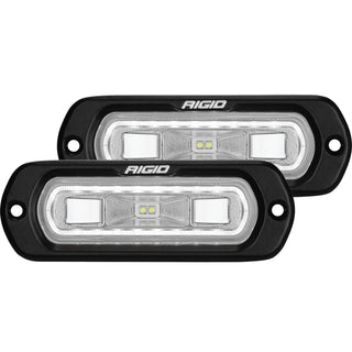 Rigid Industries SR-L Series Flush Mount LED Spreader Pair w/ White Halo - Universal