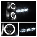 Spyder Chevy Silverado 1500/2500 07-13 Projector Headlights LED Halo LED Blk Smke PRO-YD-CS07-HL-BSM