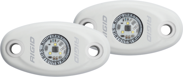 Rigid Industries A-Series Light - White - Low Strength - Cool White - Set of 2