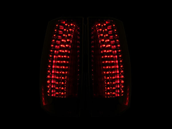 ANZO 2007-2014 Chevrolet Suburban LED Taillights Smoke - Escalade Look