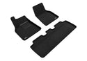 3D MAXpider 21-22 Tesla Model Y Elegant 1st 2nd Row - Floor Mat Set (Black)