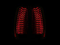 ANZO 2007-2014 Chevrolet Suburban LED Taillights Red/Clear - Escalade Look