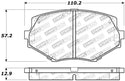 StopTech Performance 94-97/99-05 Miata w/Normal Suspension Front Brake Pads D635