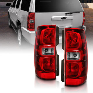 ANZO 2007-2014 Chevy Tahoe Taillight Red/Clear Lens (OE Replacement)