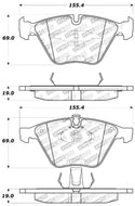 StopTech Performance 11-12 BMW Z4 (E86) / 07-11 335 Series (E90/92/93/F30) Front Brake Pads