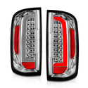 ANZO 15-21 Chevy Colorado LED Taillights w/ Light Bar Chrome Housing Clear Lens