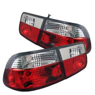 SPYDER AUTO Honda Civic 96-00 2Dr Coupe Crystal Tail Lights - Red Clear