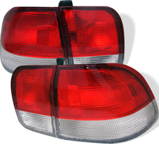 SPYDER AUTO Honda Civic 96-98 4Dr Euro Style Tail Lights - Red Clear