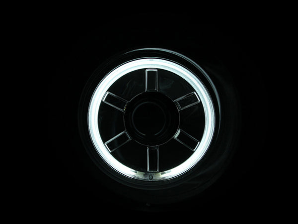ANZO 2007-2013 Toyota Fj Cruiser Projector Headlights w/ Halo Chrome