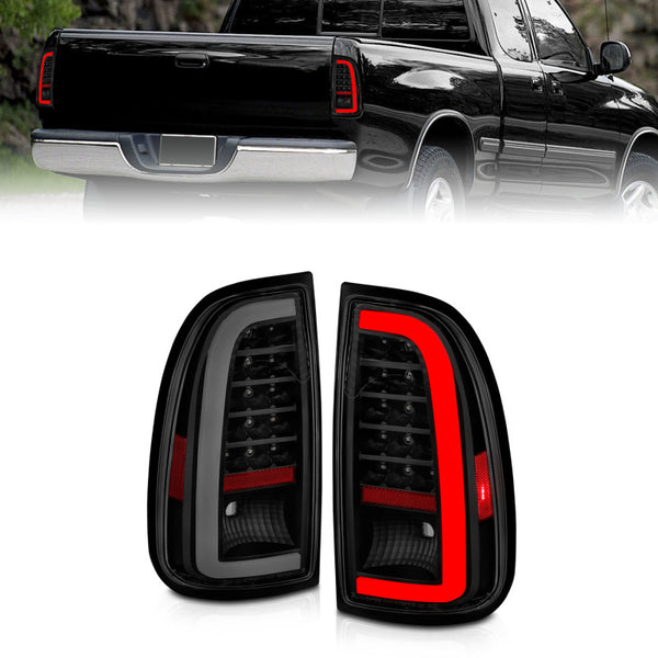 ANZO 00-06 Toyota Tundra LED Taillights w/ Light Bar Black Housing Smoke Lens