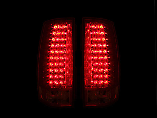 ANZO 2007-2014 Chevrolet Suburban LED Taillights Red/Clear G4