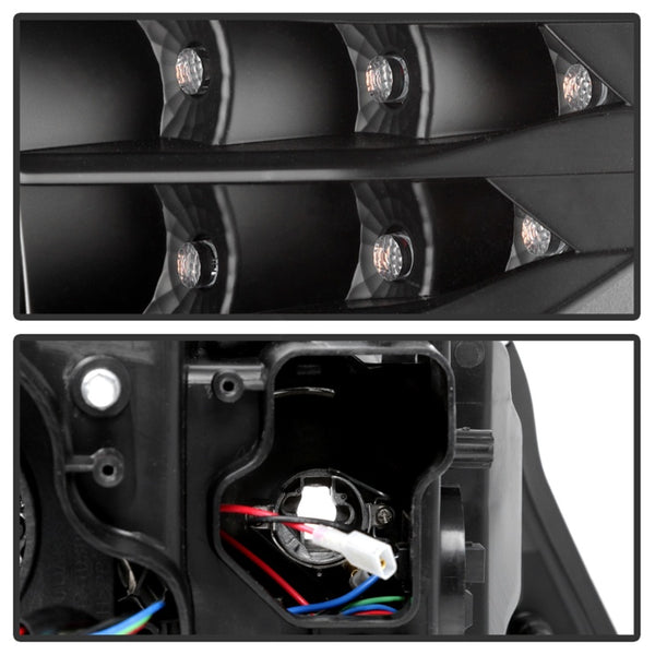 Spyder 09-12 BMW E90 3-Series 4DR HID w/ AFS Only - LED Turn - Black - PRO-YD-BMWE9009-AFSHID-BK