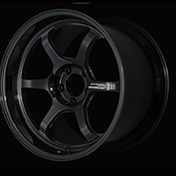 Advan R6 18x9.5 +45 5-100 Racing Titanium Black Wheel