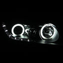 ANZO 2006-2011 Honda Civic Projector Headlights w/ Halo Black (CCFL)