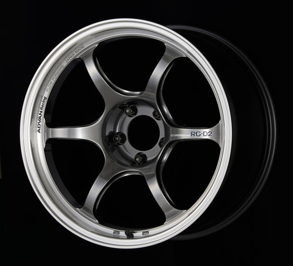 Advan RG-D2 15x5.5 +38 4-100 Machining & Racing Hyper Black Wheel