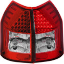 ANZO 2005-2008 Dodge Magnum LED Taillights Red/Clear