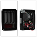 Spyder 07-16 Jeep Wrangler Version 2 Light Bar LED Tail Lights - Smoke (ALT-YD-JWA07V2-LBLED-BSM)