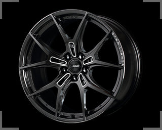 Gram Lights 57FXZ 19x9.5 +20 5-114.3 Super Dark Gunmetal & Machining Rim Edge DC Wheel