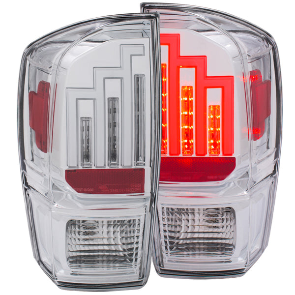 ANZO 2016-2017 Toyota Tacoma LED Taillights Chrome