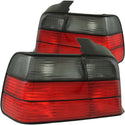 ANZO 1992-1998 BMW 3 Series E36 Sedan Taillights Red/Smoke