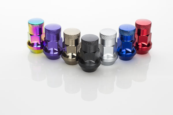 thumbnail image 2 of Muteki SR35 Wheel Lug Nuts – 12x1.25 Silver Satin, Acorn Close End, 20 Pack 2 of 6